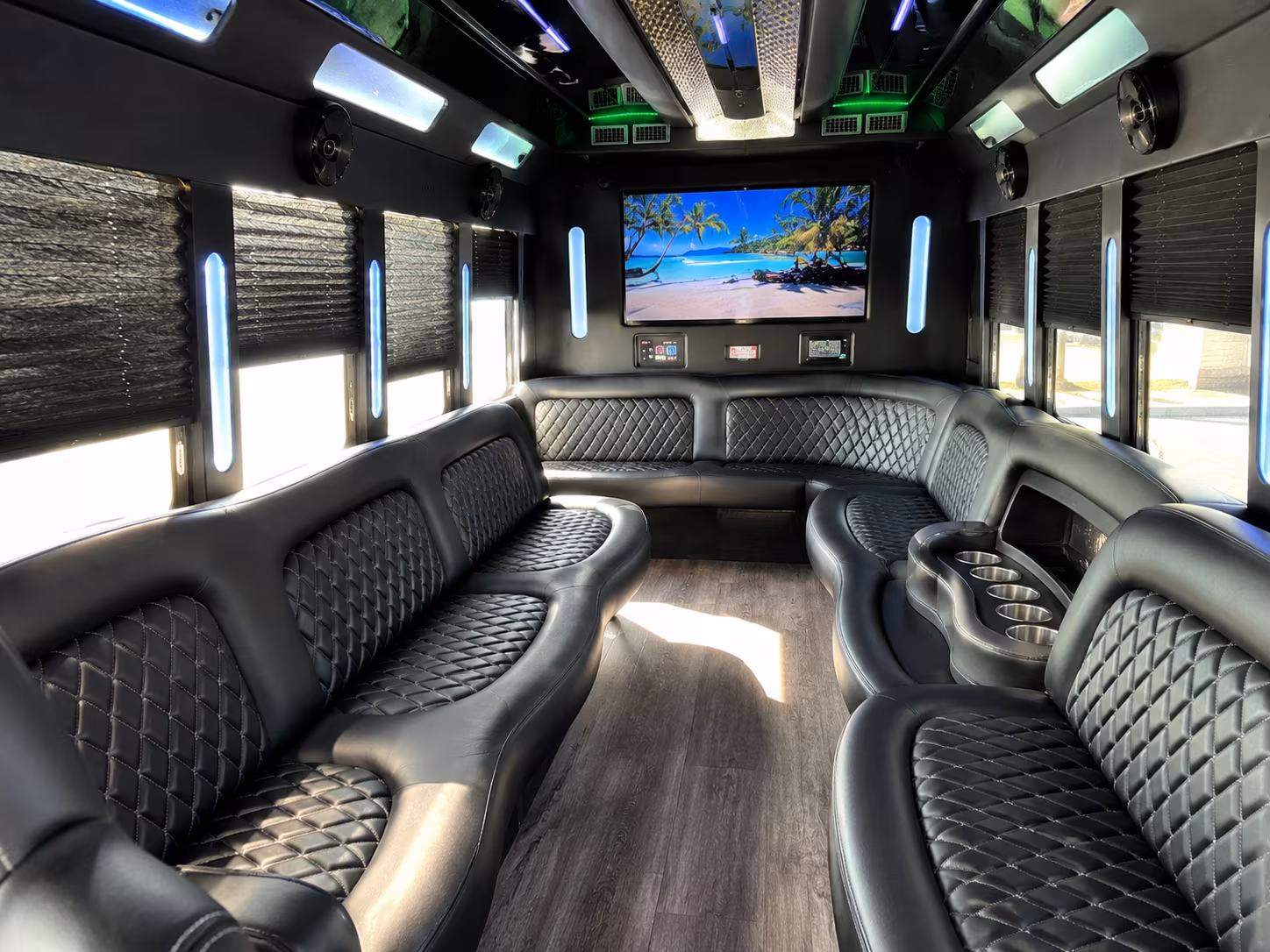 Stamford Bachelor & Bachelorette Transportation party bus exterior