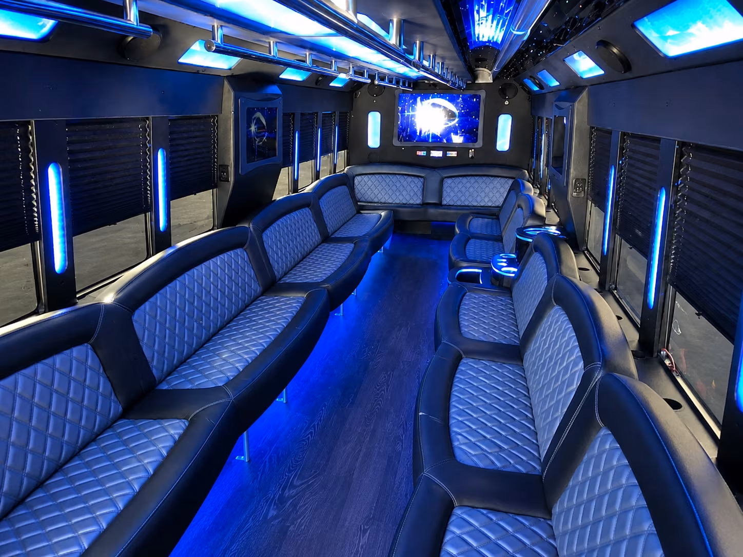 Stamford Bachelor & Bachelorette Transportation party bus exterior