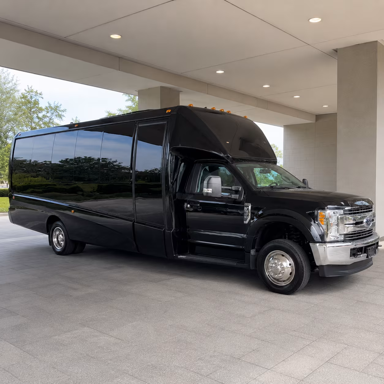Stamford Concert & Music Festival Transportation party bus exterior