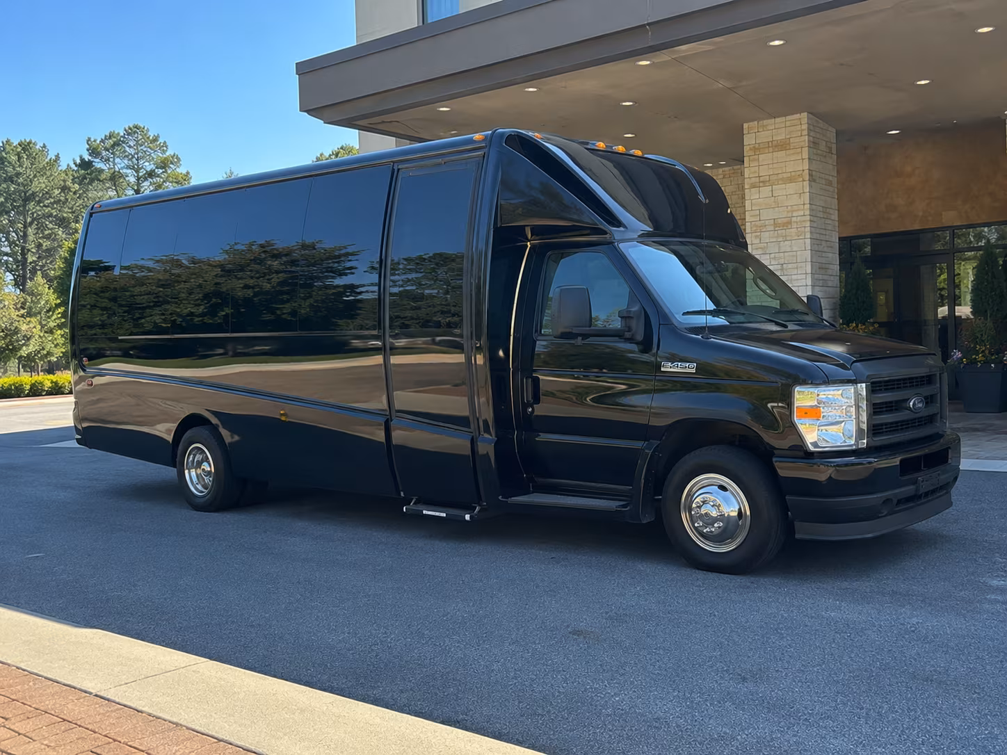 Stamford Corporate Transportation party bus exterior