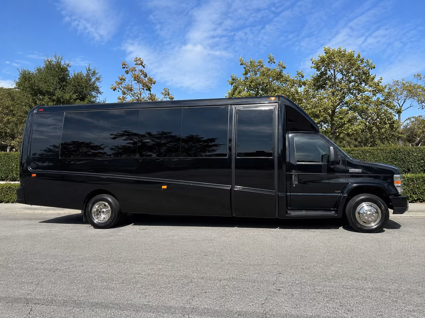 Stamford Corporate Transportation party bus exterior