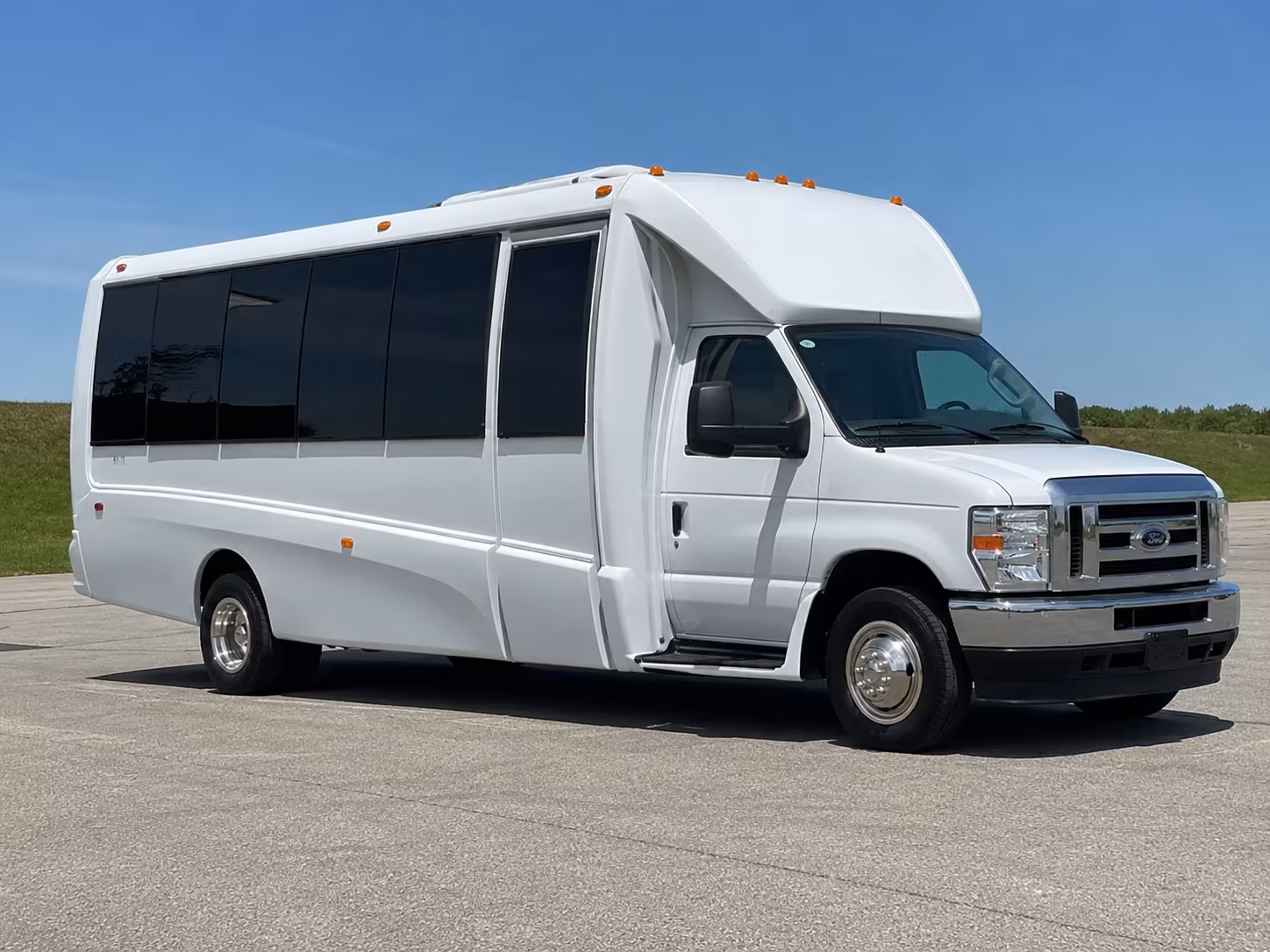 Stamford Private Event Transportation party bus exterior