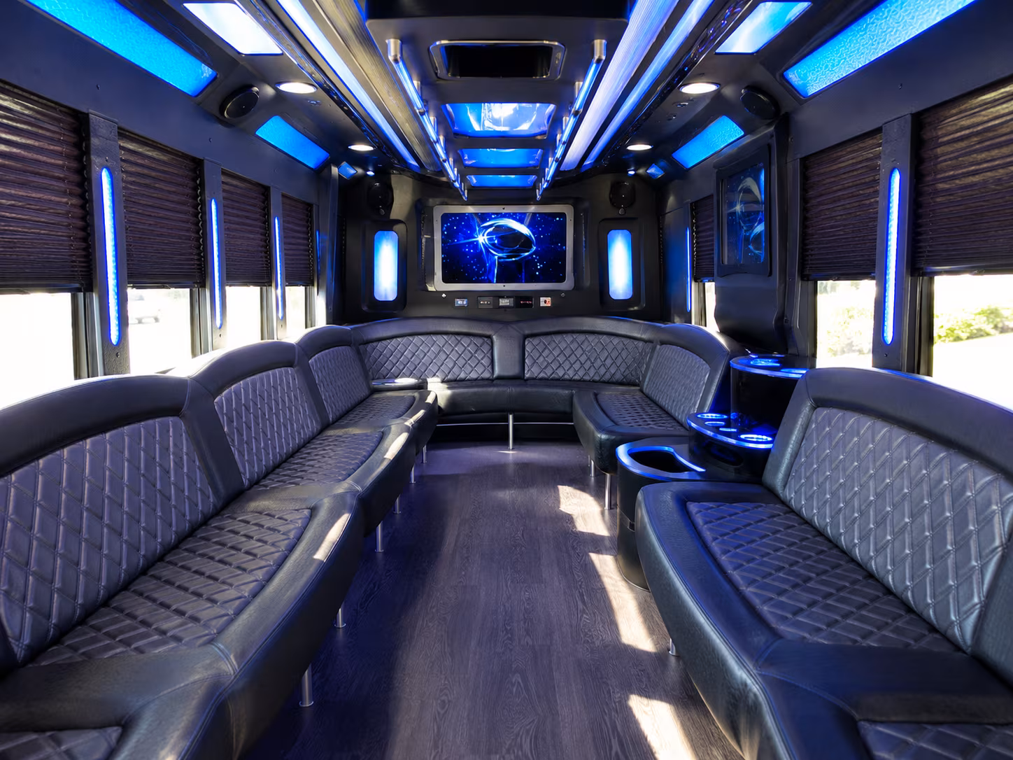 Stamford Prom & Homecoming Transportation party bus exterior
