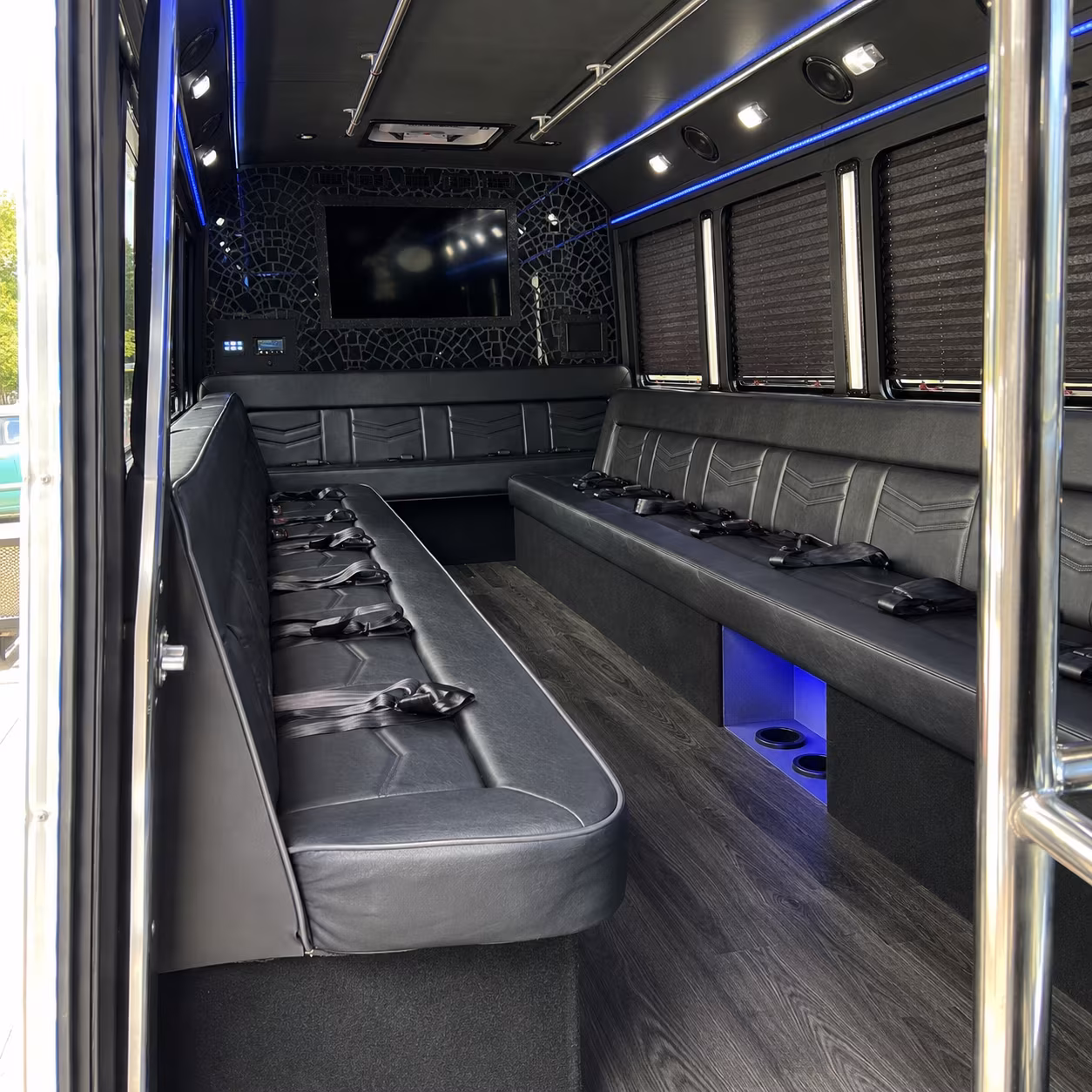 Stamford Wedding Transportation onboard seating