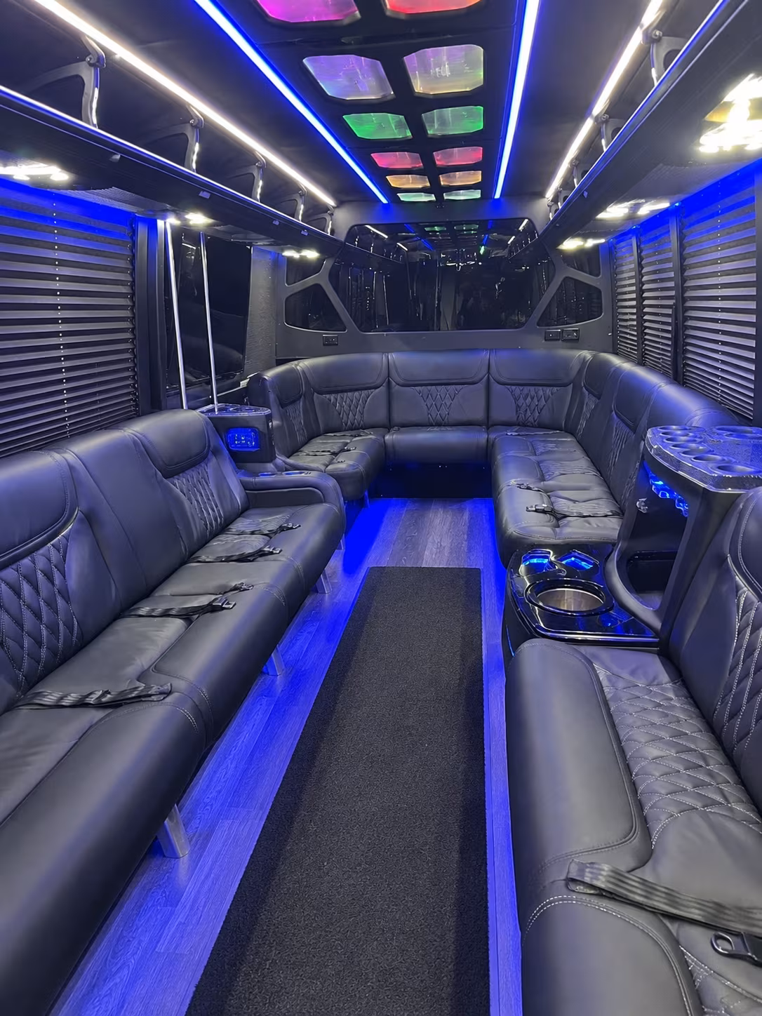 Stamford Wedding Transportation party bus exterior