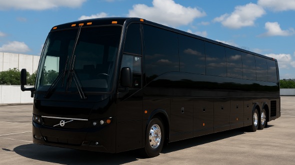 Exterior of Charter Bus Company Stamford's 45 Passenger Charter Bus in Stamford