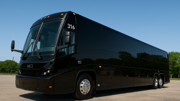Exterior of Charter Bus Company Stamford's 46 Passenger Charter Bus in Stamford